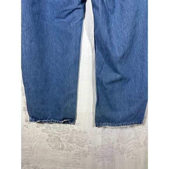 Carhartt FR Jeans 38x32 Blue Denim Carpenter FR813 Fire Resistant 2112 Cat2 - Picture 11 of 14
